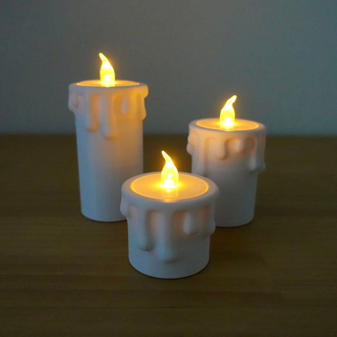 Battery Powered Candles (Set of 3)