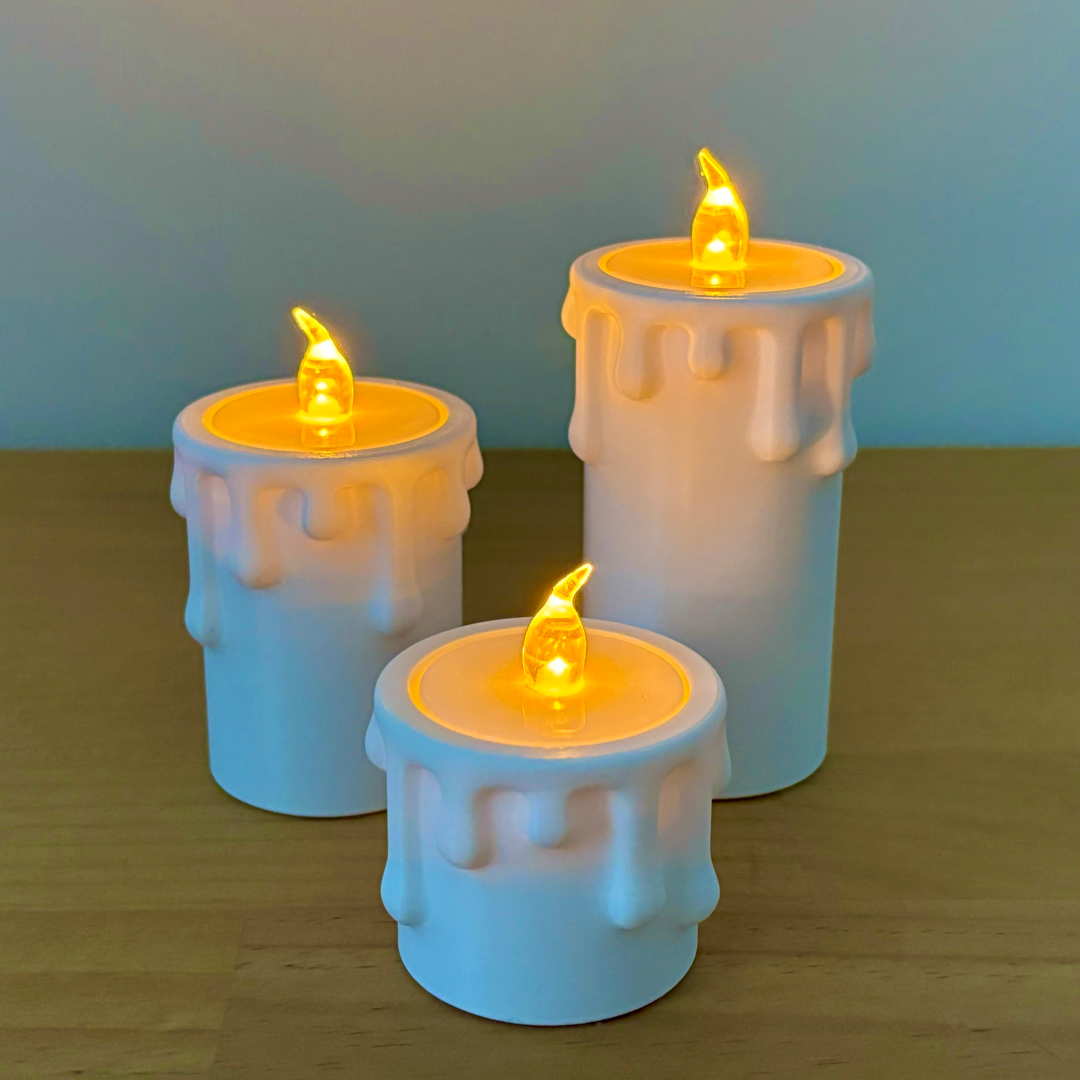 Battery Powered Candles (Set of 3)