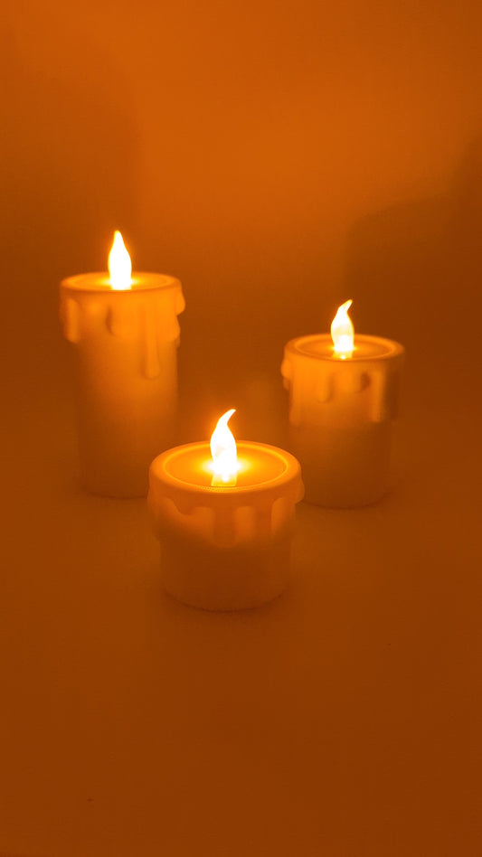 Battery Powered Candles (Set of 3)